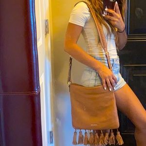Michael Kors western inspired Tan crossbody bag